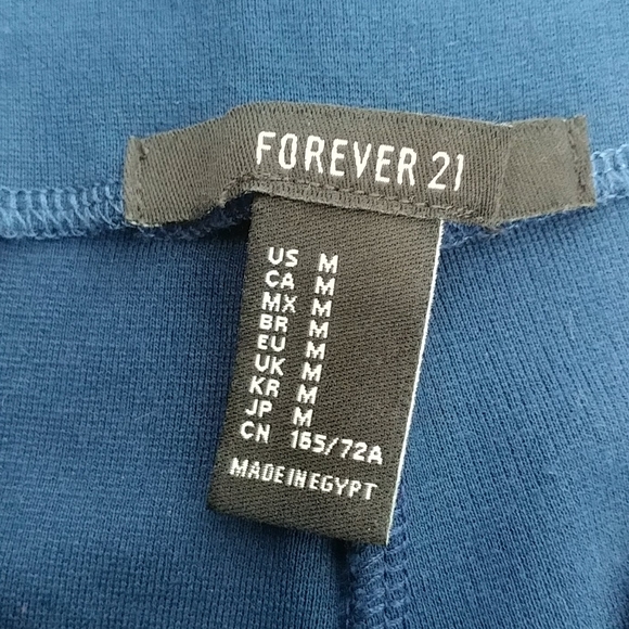 (2/$20) F21 navy leggings size medium - Picture 6 of 6